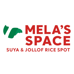 Mela's Space Suya & Jollof Rice Spot Gloucester  logo.